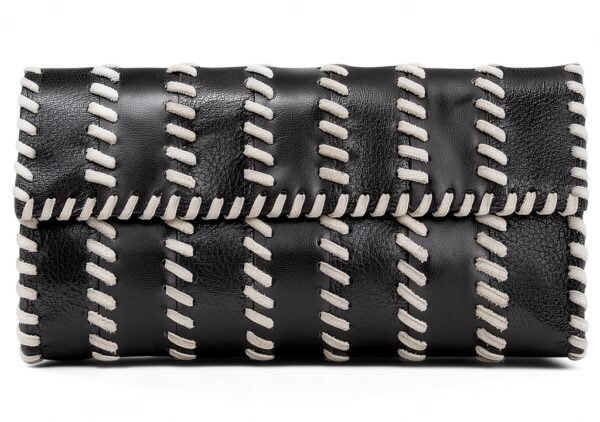 Rebecca Minkoff Damen Patchwork Clutch, Schwarz/Weiß-0