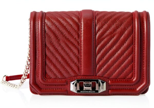 Rebecca Minkoff Women's Chevron Quilted Love Crossbody Bag-0