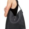 Rebecca Minkoff Megan Hobo Bag, Women's Leather Shoulder Handbag With Magnetic Snap Closure And Back Zip Pocket Hobo Bag-1
