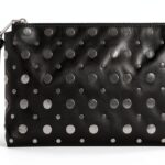 Rebecca Minkoff AYLA Clutch Schwarz elegante Abendtasche aus PU-0