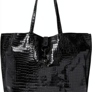 Rebecca Minkoff Megan Soft Large Tote Schwarz/Schwarz Shellac-0