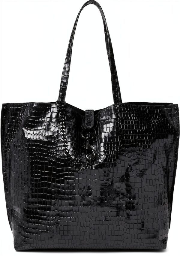 Rebecca Minkoff Megan Soft Large Tote Schwarz/Schwarz Shellac-0