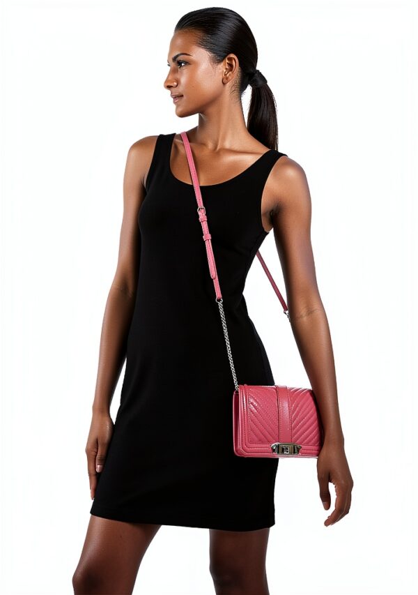 Rebecca Minkoff Women's Chevron Quilted Love Crossbody Bag-5