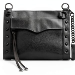 Rebecca Minkoff Damen MAB Crossbody mit Nieten, schwarz Shellac-Hardware Umhängetasche, Verstellbarer Riemen-0