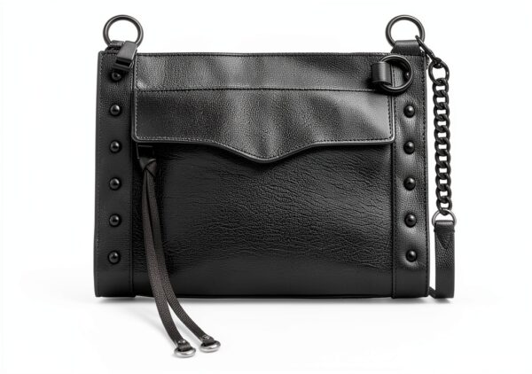 Rebecca Minkoff Damen MAB Crossbody mit Nieten, schwarz Shellac-Hardware Umhängetasche, Verstellbarer Riemen-0