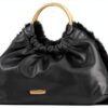 Rebecca Minkoff Madeleine Mini Geldbörse Damen Schwarz mit Holz-1