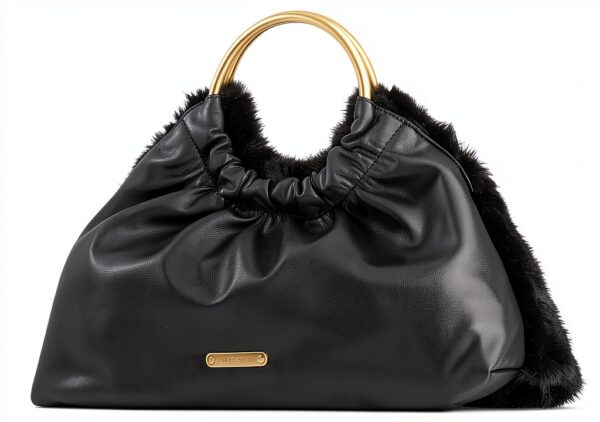 Rebecca Minkoff Madeleine Mini Geldbörse Damen Schwarz mit Holz-1