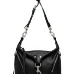 Rebecca Minkoff Small Julian Crossbody, Black/Palladium Silver Hardware-0