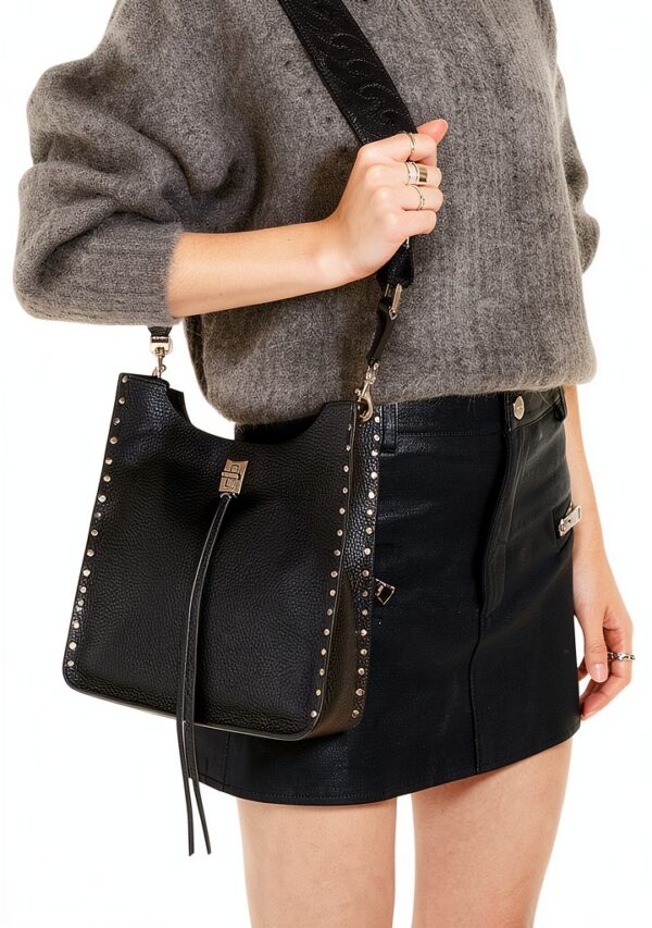 Rebecca Minkoff Darren Md Feed Umhängetasche Schwarz-1