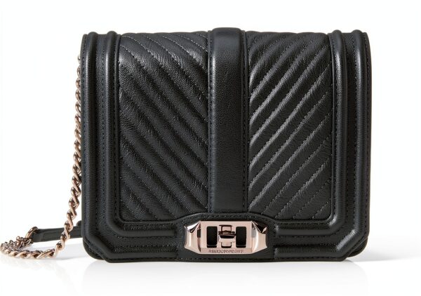 Rebecca Minkoff Damen Chevron Quilted Love Crossbody Tasche-0