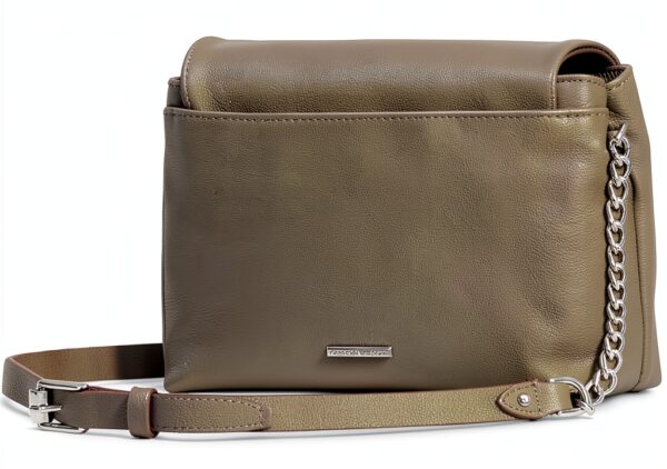 Rebecca Minkoff Umhängetasche mit Klappe, Taube, Echtes Leder-1