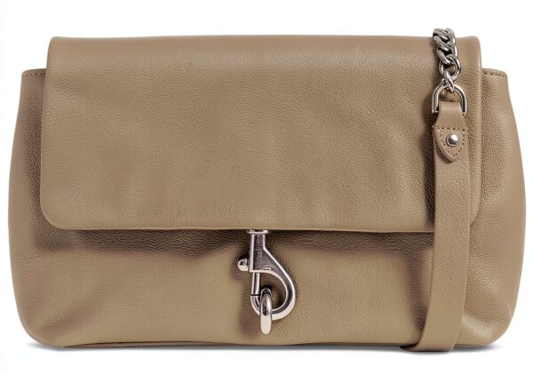 Rebecca Minkoff Umhängetasche mit Klappe, Taube, Echtes Leder-0